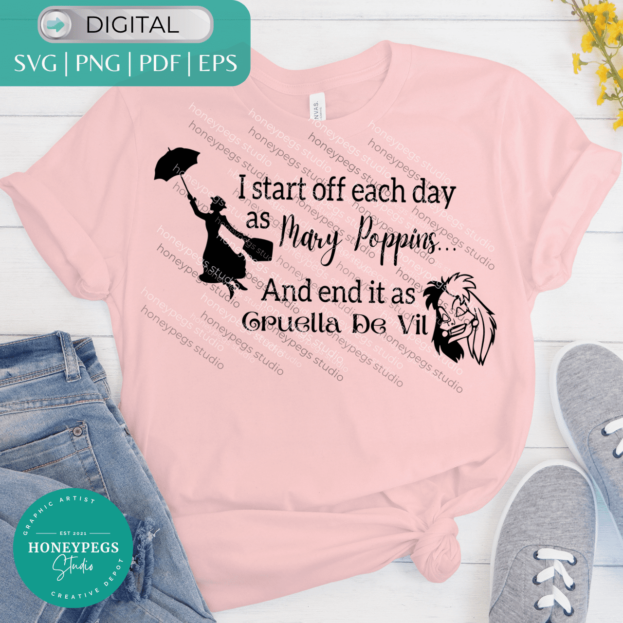 Start Off As Mary Poppins SVG cricut cut