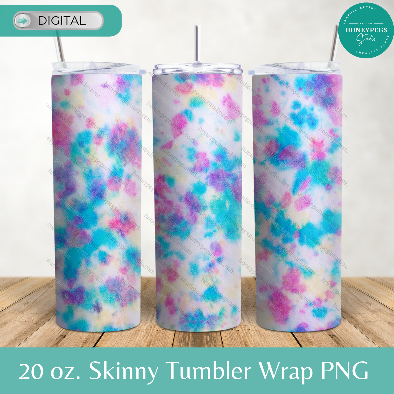 tie dye blotch 20 oz tumbler wrap tie dye sublimation skinny straight tumbler print png honeypegs studio graphic artist tie dye tumbler wrap